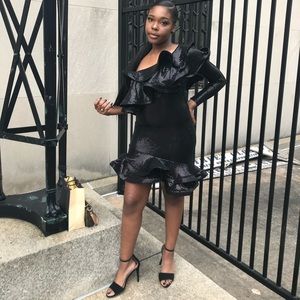Black sequin dress